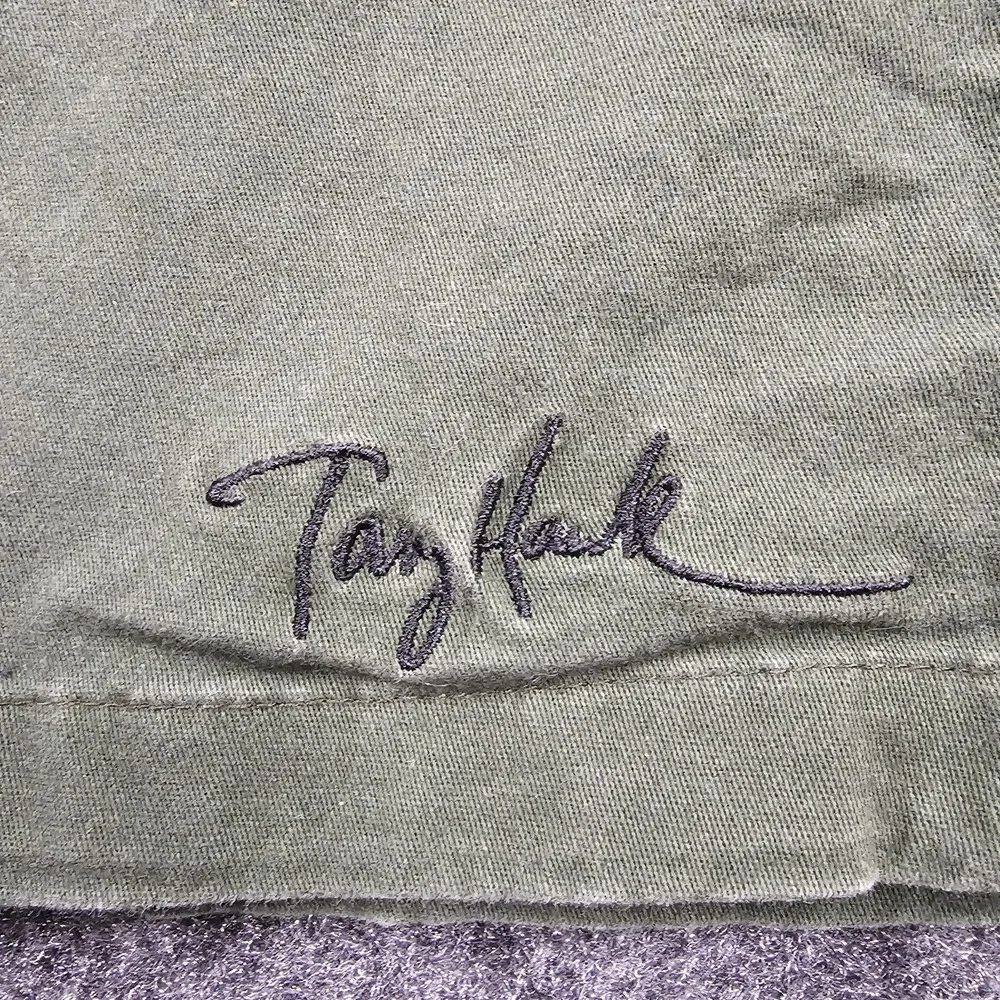 Tony Hawk Shorts Mens M Green Drawstring Elastic Waist Stretch Casual Skate
